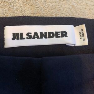 Jil Sander daek burgundy cropped pants wool 38 Italy